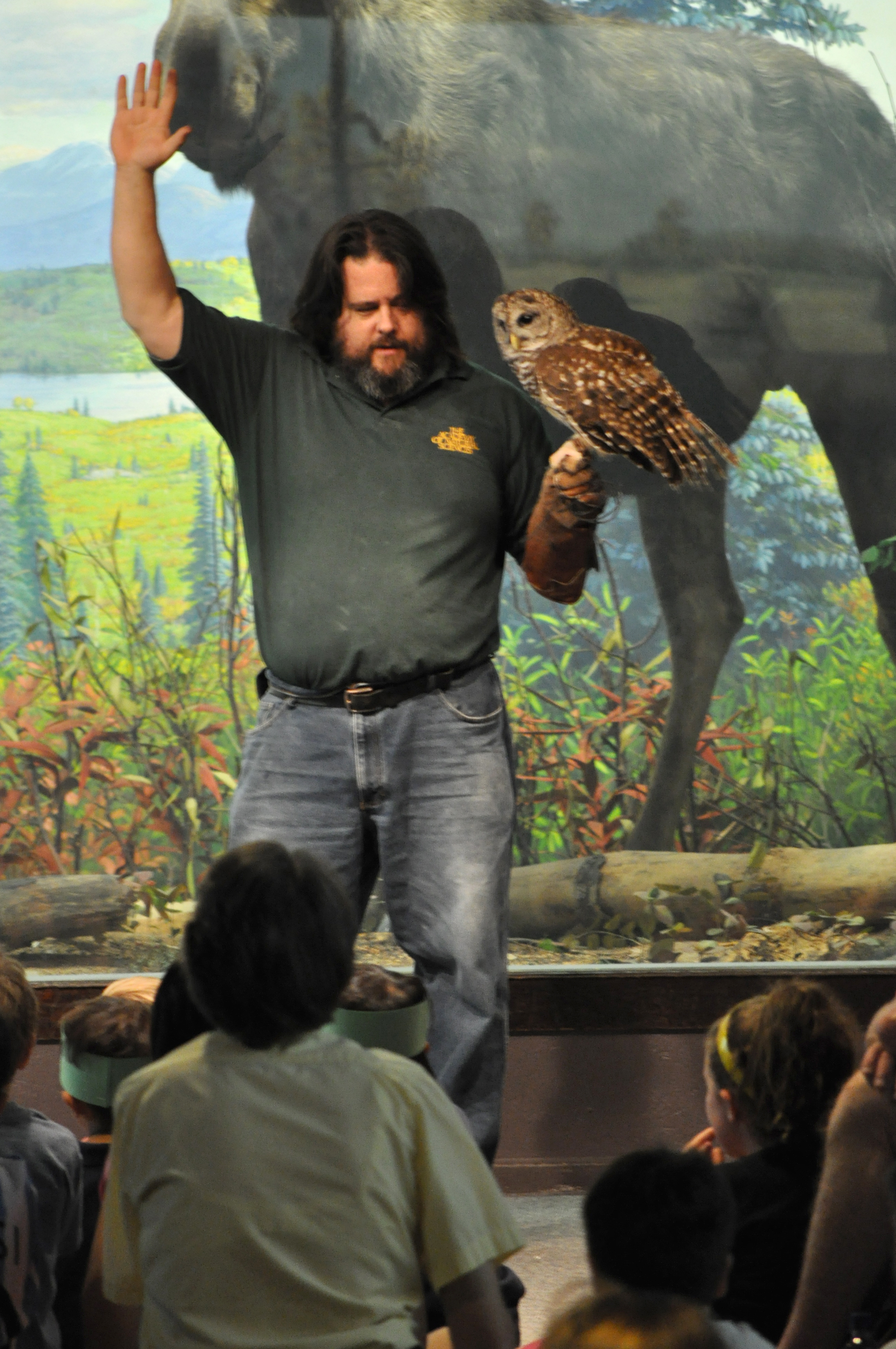 Live animal show at academy of sciences